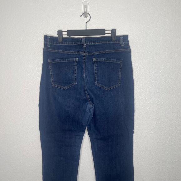 Gloria Vanderbilt Womens Jeans Size 16 Amanda Dark Wash Straight Leg Denim Blue - Picture 12 of 13